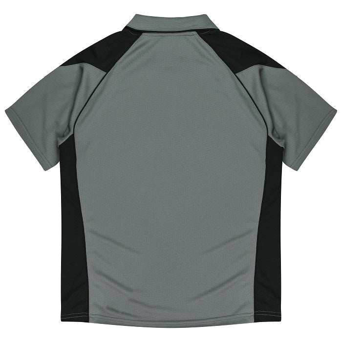 Aussie Pacific N1301 Premier Mens Polo Ashe/Black