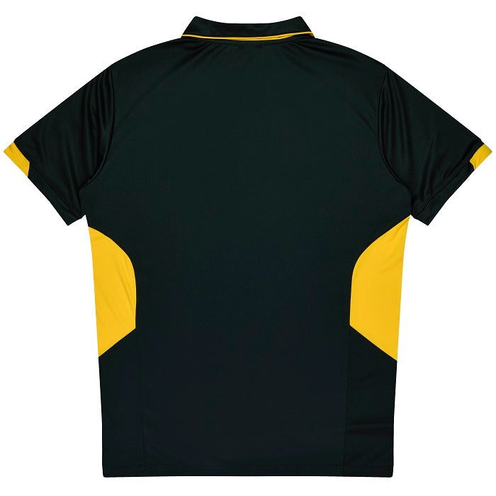 Aussie Pacific N1311 Tasman Mens Polo Black/Gold