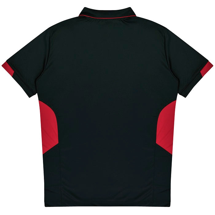 Aussie Pacific N1311 Tasman Mens Polo Black/Red