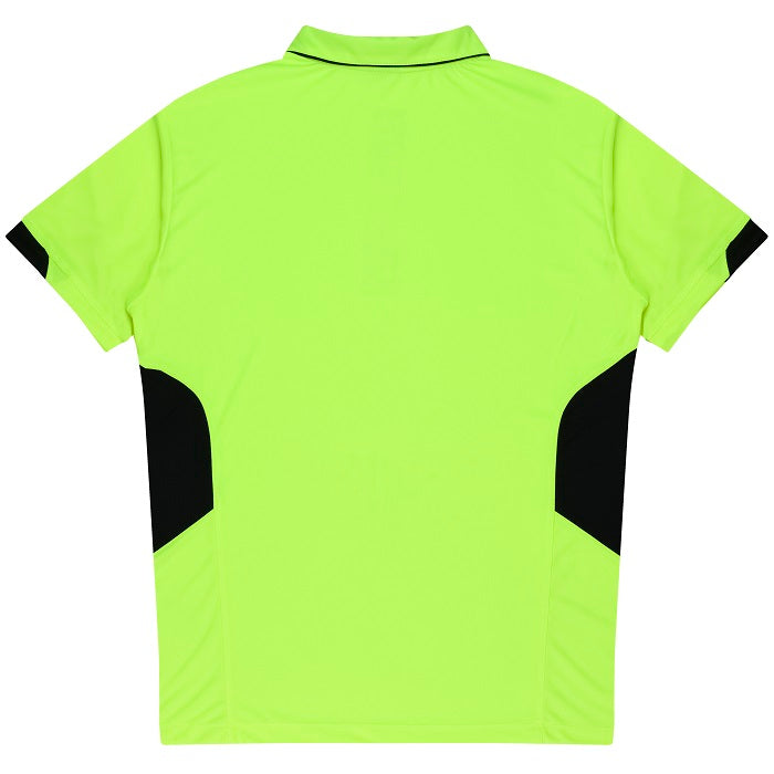 Aussie Pacific N1311 Tasman Mens Polo Neon Yellow/Black