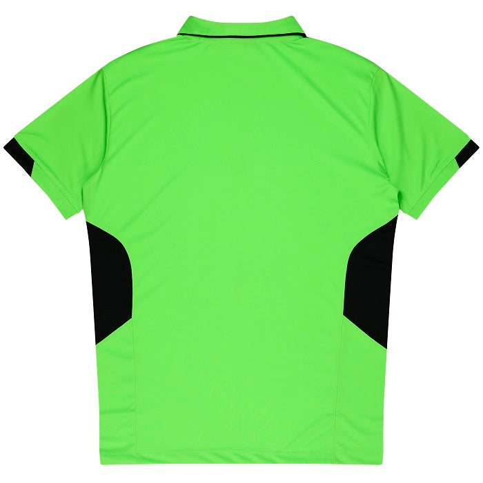 Aussie Pacific N1311 Tasman Mens Polo Neon Green/Black