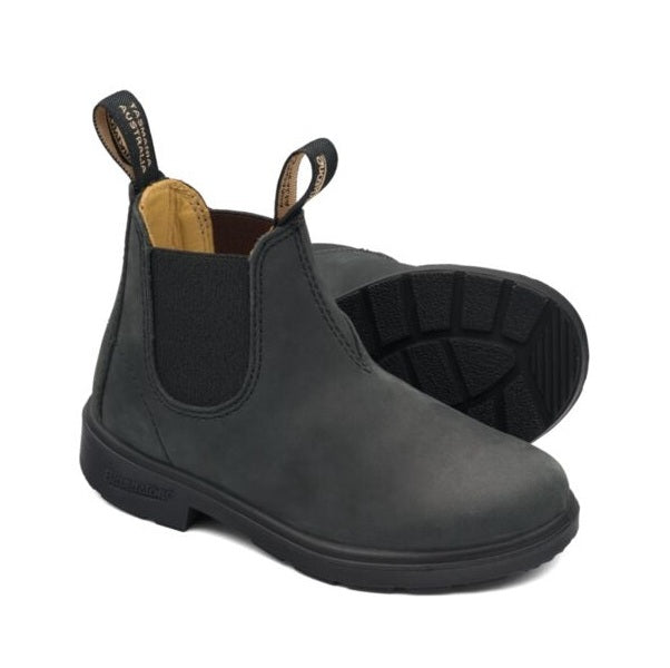 Blundstone 1325 Kids Rustic Black Chelsea Boots