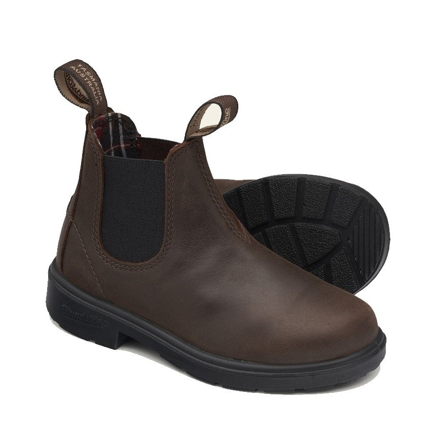 Blundstone 1468 Kids Series Antique Brown Chelsea Boots