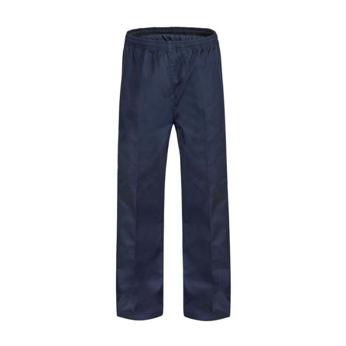 Workcraft WP3012 Food Industry Unisex Elastic Drawstring Pants - Navy - Front view