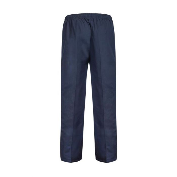 Workcraft WP3012 Food Industry Unisex Elastic Drawstring Pants - Navy - Back view