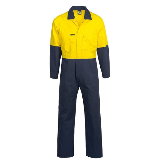 Workcraft WC3051 HiVis Two Tone Cotton Drill Overalls