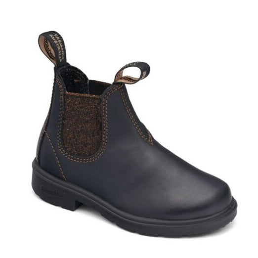 Blundstone 1992 DISCONTINUED Kid’s Black/Gold Glitter Chelsea Boots