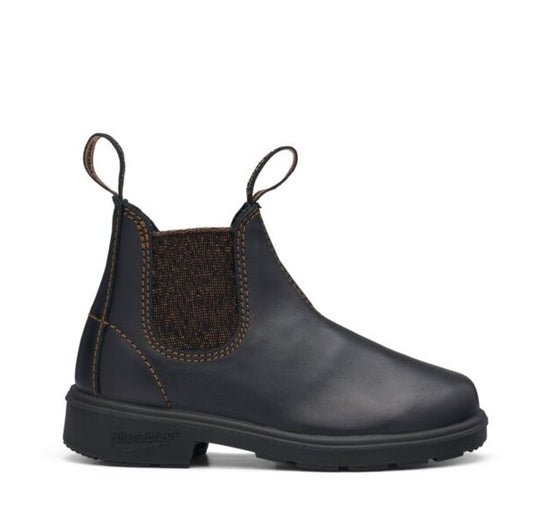 Blundstone 1992 DISCONTINUED Kid’s Black/Gold Glitter Chelsea Boots