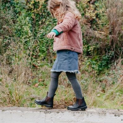 Blundstone 1992 DISCONTINUED Kid’s Black/Gold Glitter Chelsea Boots