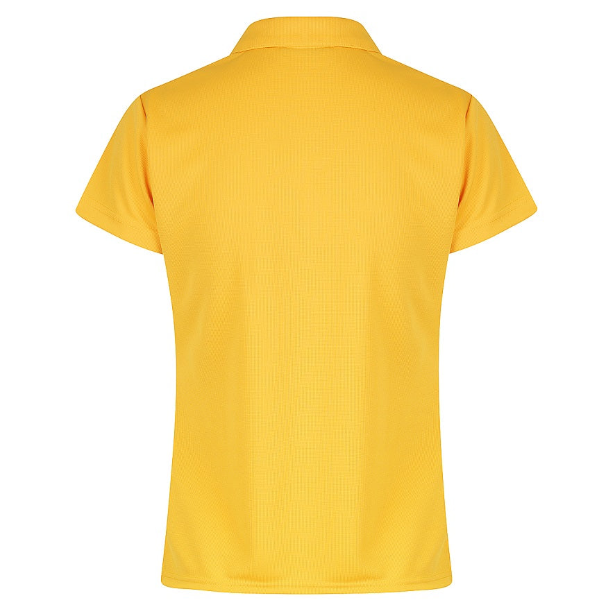 Aussie Pacific N2307 Botany Ladies Polo colour Gold - back view