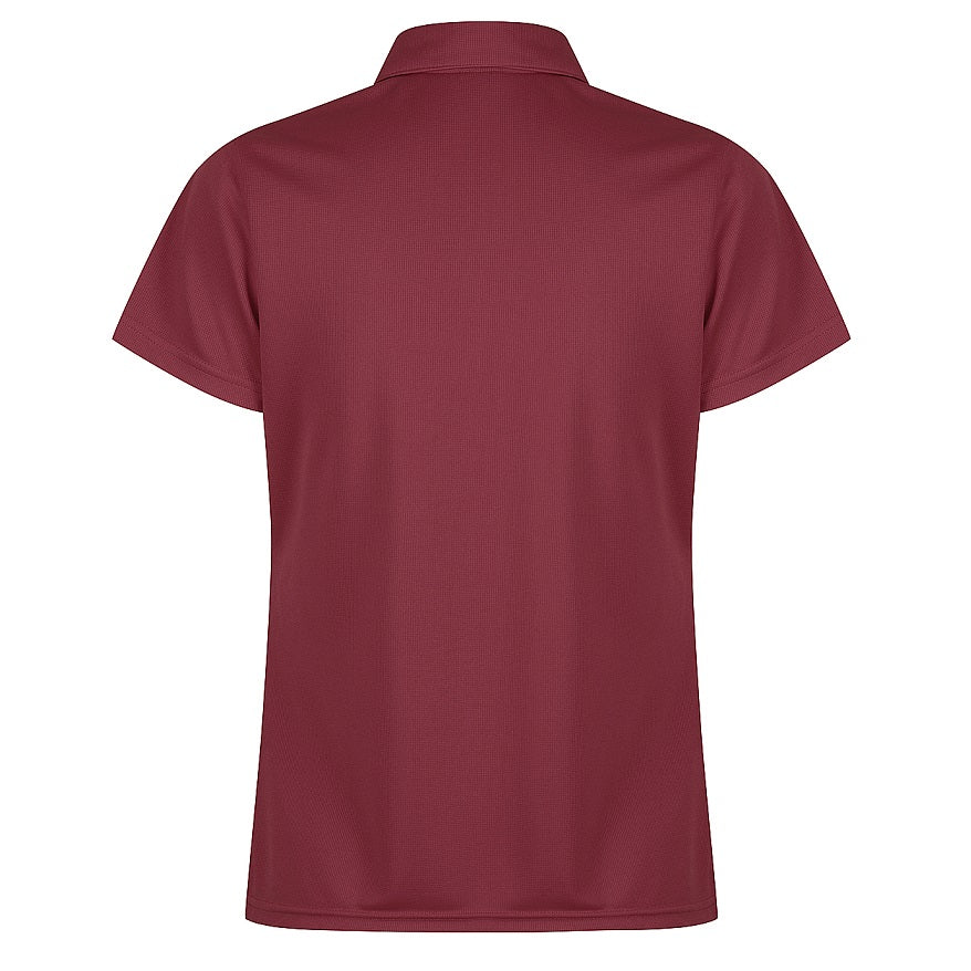 Aussie Pacific N2307 Botany Ladies Polo colour Maroon - Back view