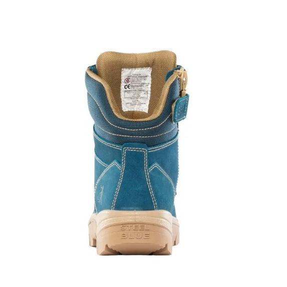 Steel Blue 312361 Southern Cross Zip Safety Boots Blue