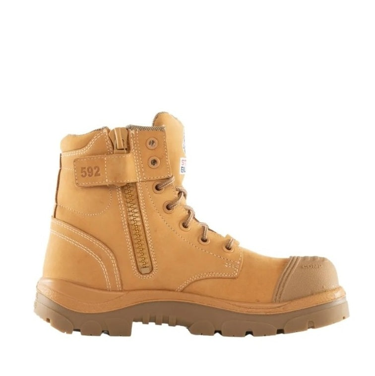 Steel Blue 318592 Argyle Zip Scuff Composite Boots - Wheat - Side View