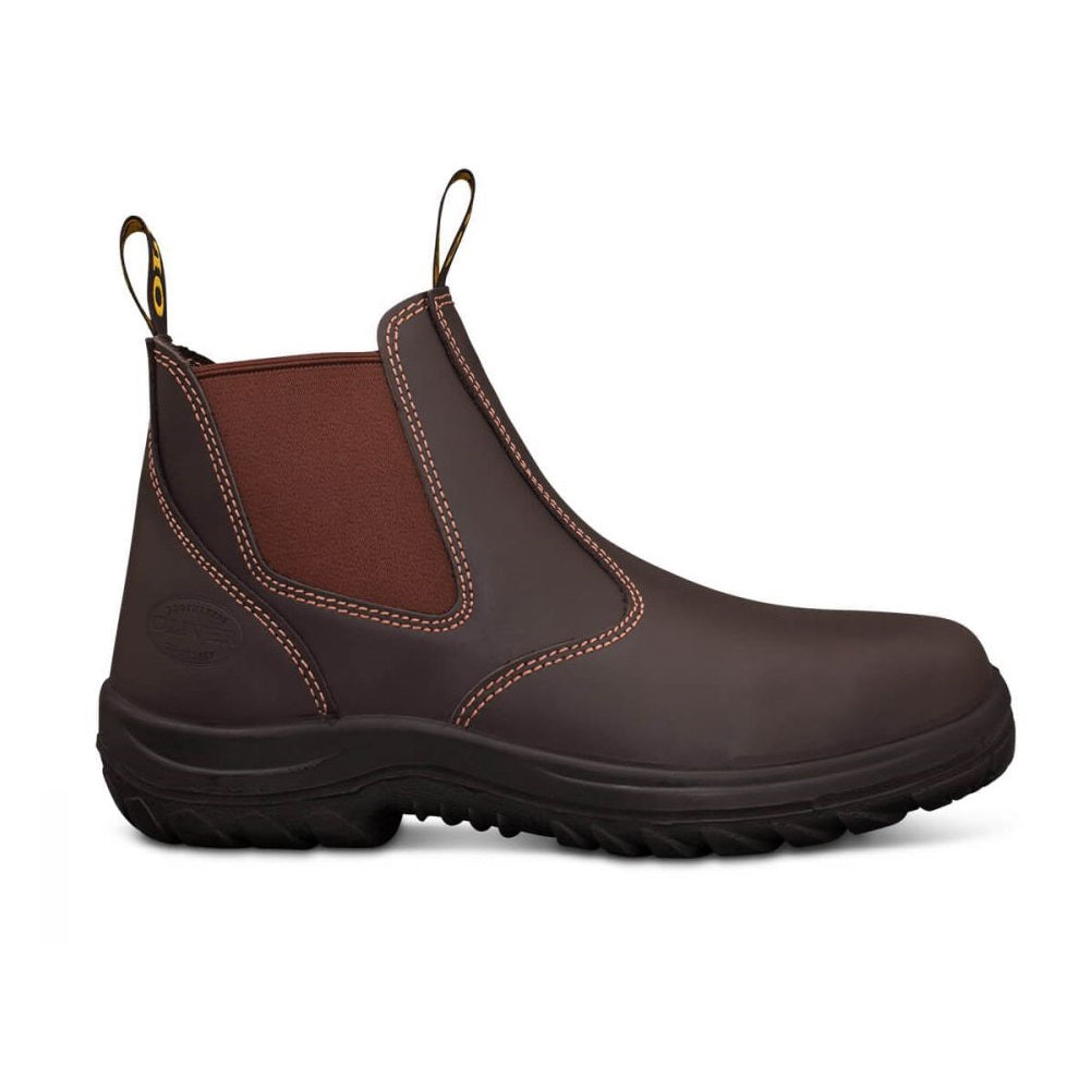 Oliver 34-626 Claret Elastic Sided Safety Boot