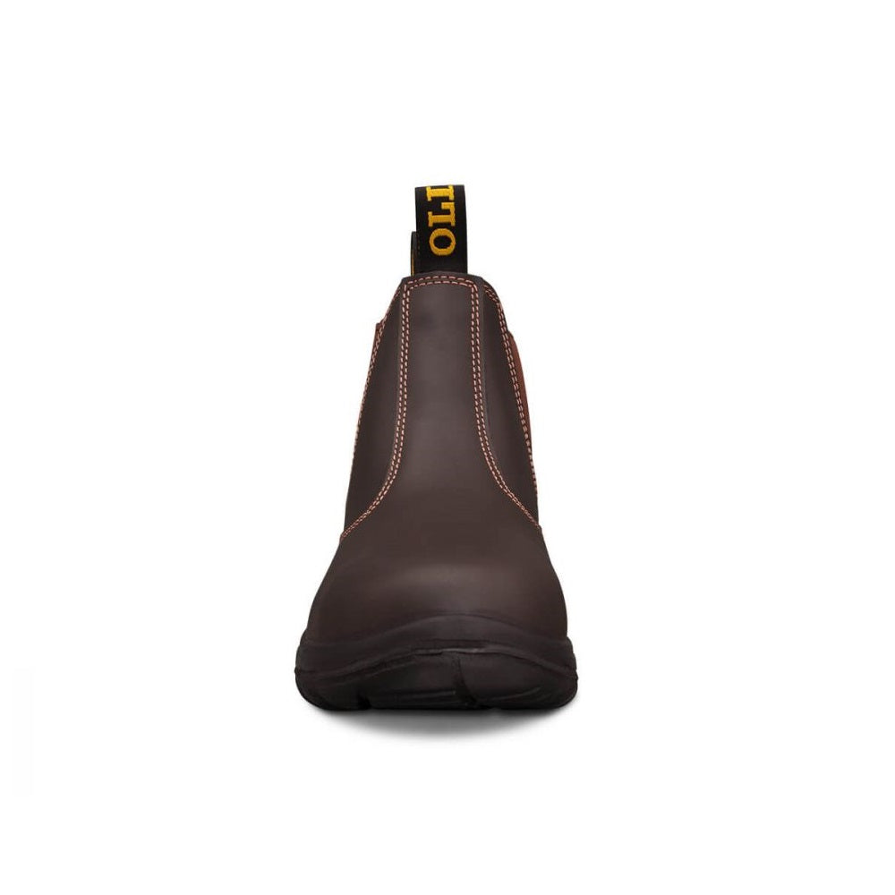 Oliver 34-626 Claret Elastic Sided Safety Boot