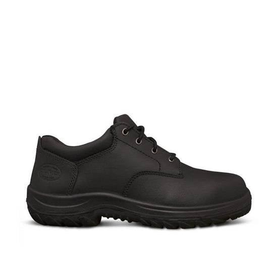 Black lace up safety toe