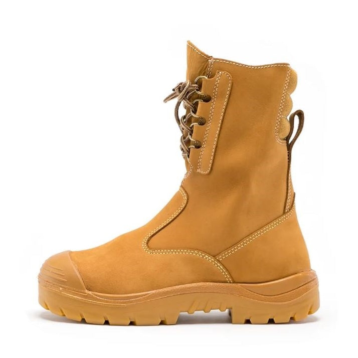 Yellow boot with a white background