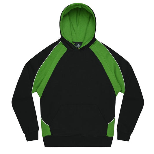 Aussie Pacific N1509 Huxley Mens Hoodie Black/Kawa Green/White