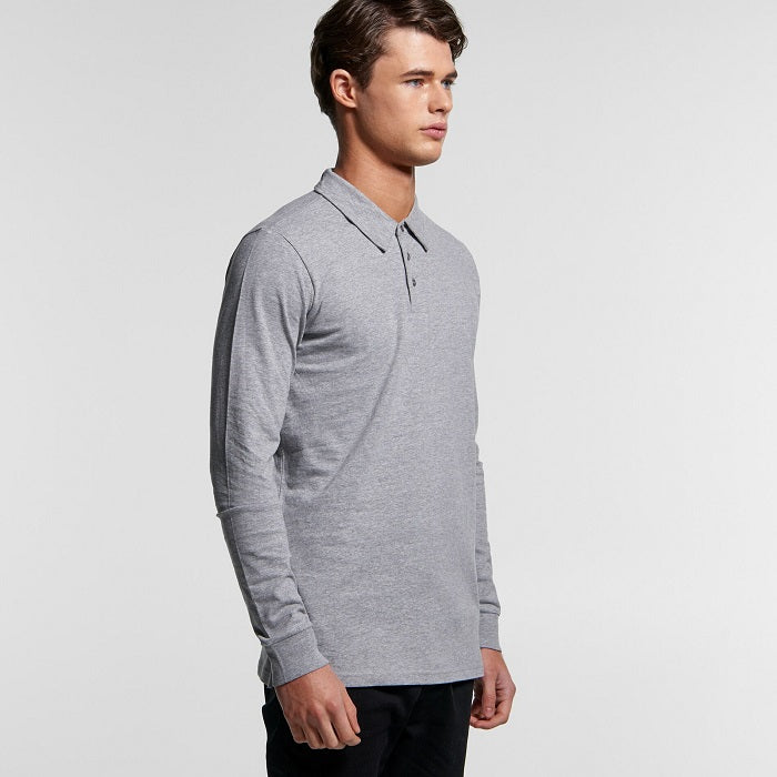 Long Sleeve Polo Mens - Side