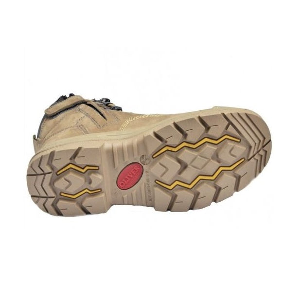 Oliver 55-352Z Stone Lace Up Zip Side 6" Safety Boot