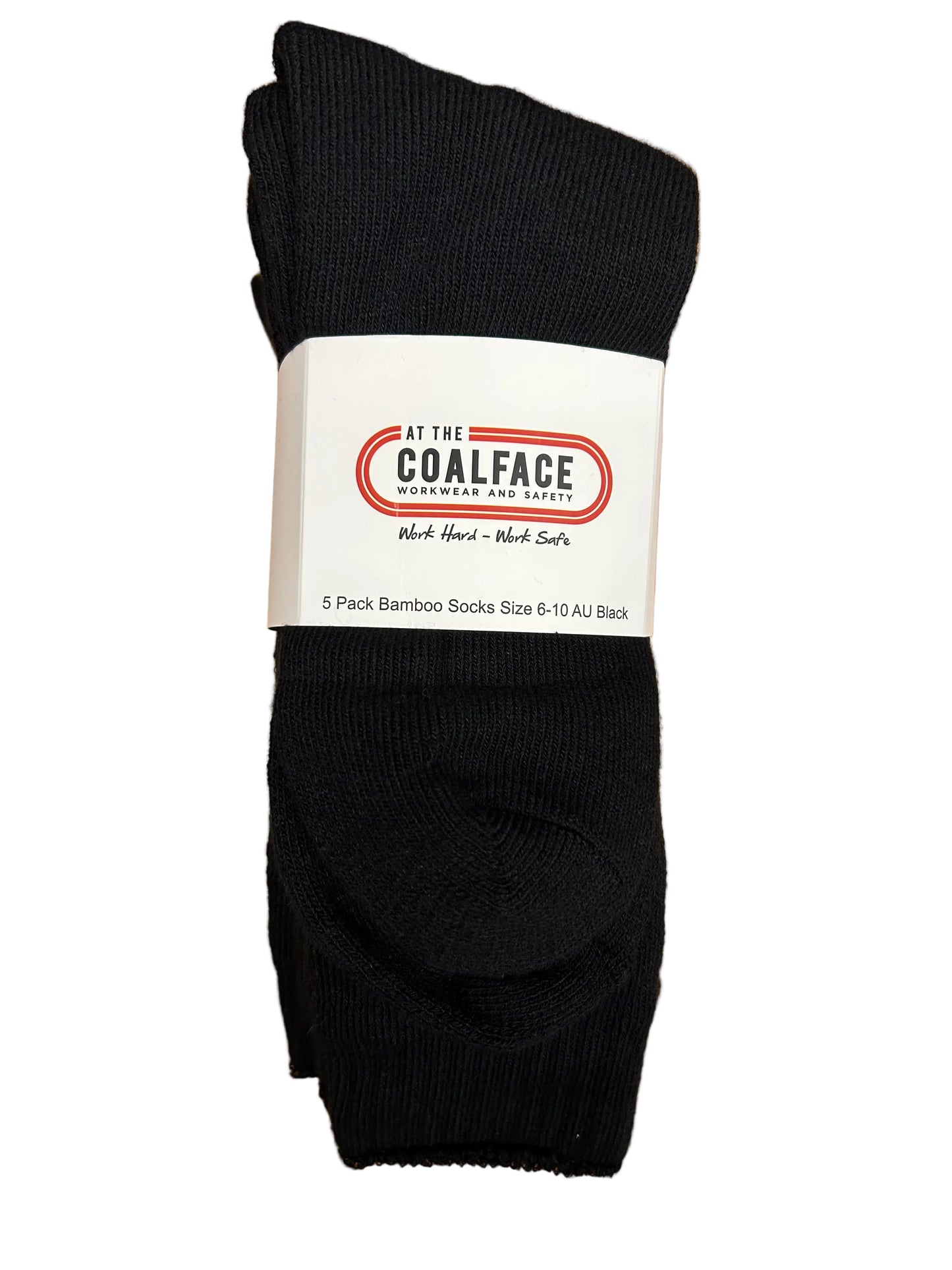 FAC ATC009/10 ATCF Heavy Bamboo Work Socks Black 6-10 5 Pack