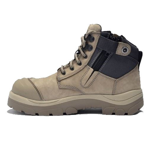 Wide Load 690SZ Stone 6" Zip Side Safety Boot