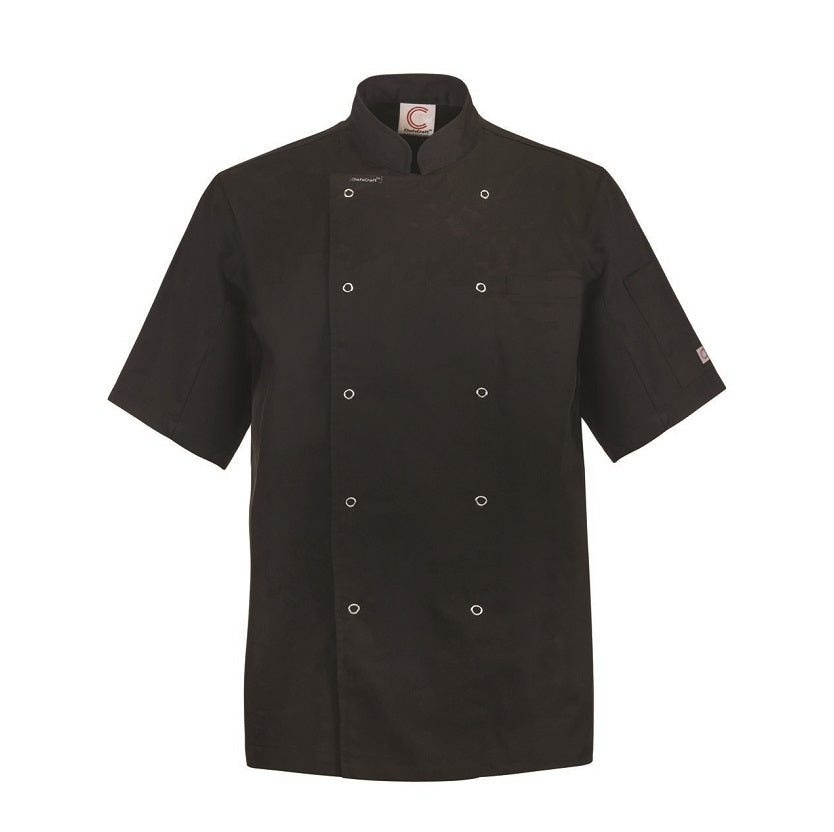 Chefscraft CJ040 DISCONTINUED Executive Chef Jacket S/S Jacket with Studs