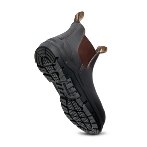 Blundstone 7508 DuraFit Brown Leather Elastic Side Safety Boots