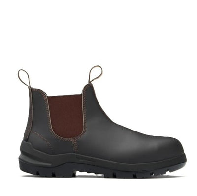 Blundstone 7508 DuraFit Brown Leather Elastic Side Safety Boots