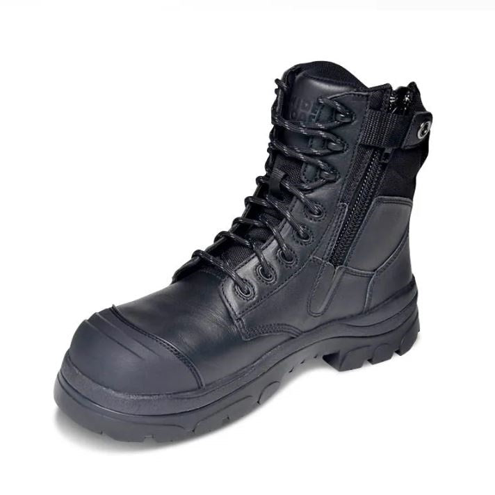 Wide Load 890BZC Black 8 Zip Side Composite Safety Boot