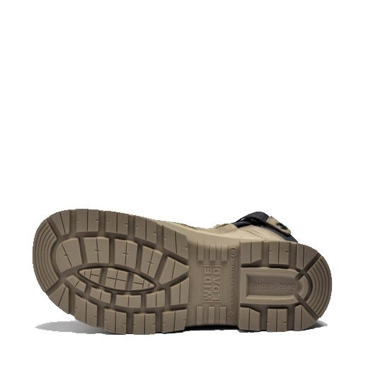 Wide Load 890SZ Stone 8 Zip Side Safety Boots