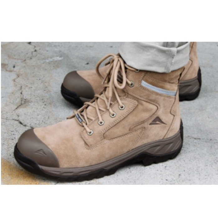 Ascent 129688 Oxide 2 Safety Work Boots - Camel - Lifestyle view, composite toe