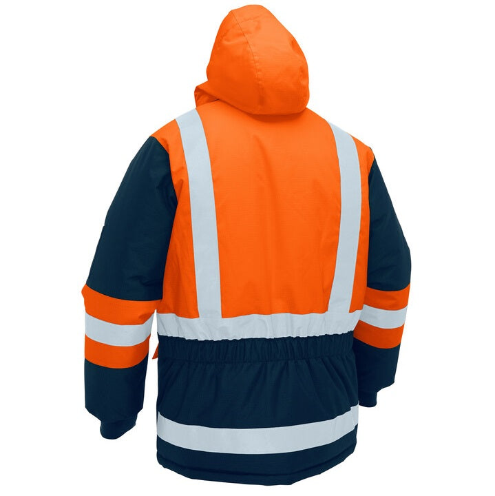 Bisley BJ6454HT H Taped Hi Vis Freezer Hooded Jacket