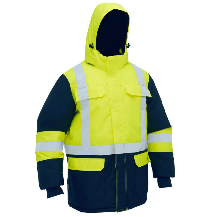 Bisley BJ6454HT H Taped Hi Vis Freezer Hooded Jacket