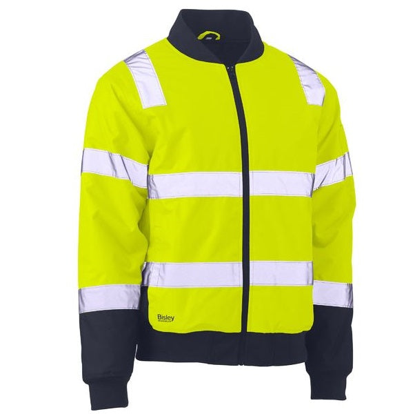 Bisley BJ6730T Taped 2-Tone HiVis Bomber Jacket