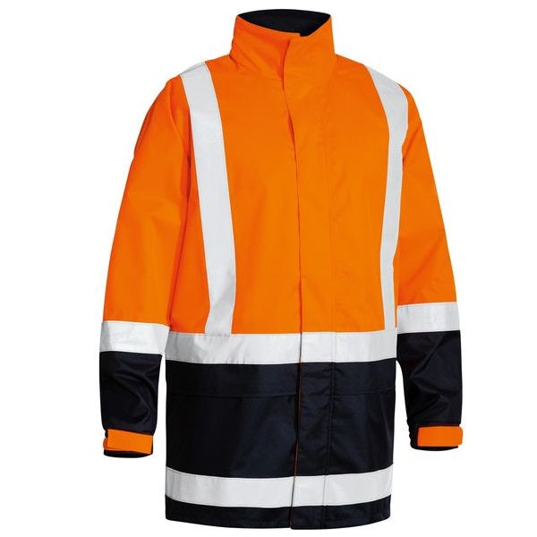Bisley BJ6966T 2-Tone Taped HiVis Rain Shell Jacket