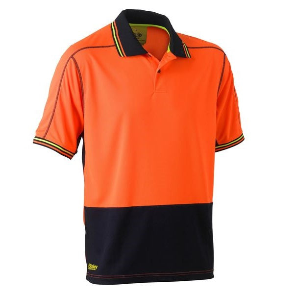 Bisley BK1219 2-Tone HiVis Polyester Mesh Short Sleeve Polo Shirt