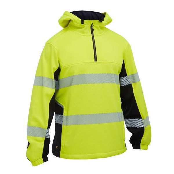 Bisley BK6571T FLX & Move™ Hi Vis Taped Liquid Repellent Fleece Hoodie