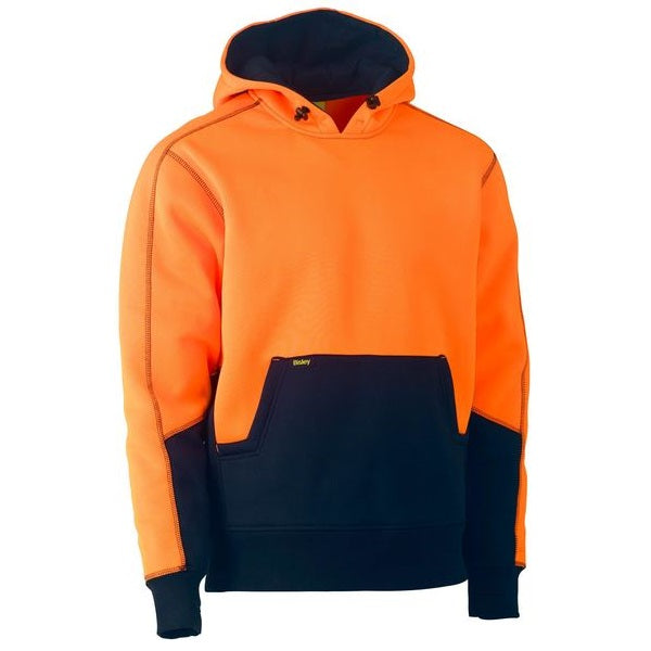 Bisley BK6619 HiVis 2-Tone Fleece Pullover Hoodie