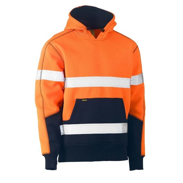 Bisley BK6619T Taped HiVis 2-Tone Fleece Pullover Hoodie