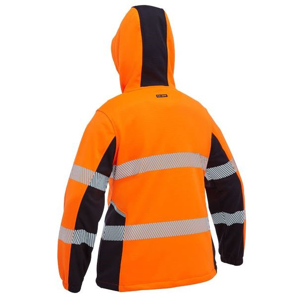 Bisley BKL6571T Womens FLX & Move™ Hi Vis Taped Liquid Repellent Fleece Hoodie
