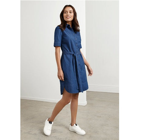 Biz Collection BS020L Delta Denim Shirt Dress