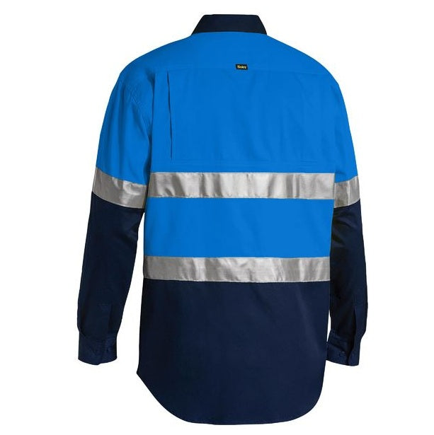 Bisley BS6696T Mens Taped Cool L/S HiVis Shirt