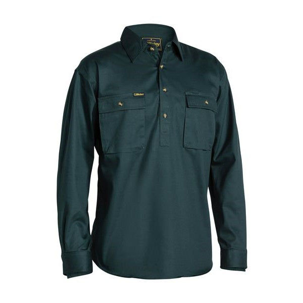 Bisley BSC6433 Closed Front Cotton Drill Shirt
