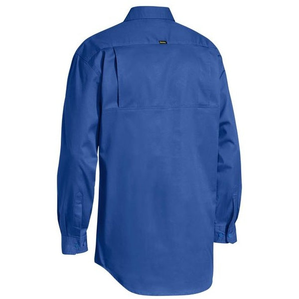 Bisley BSC6820 Closed Front Lightweight Drill Long Sleeve Shirt