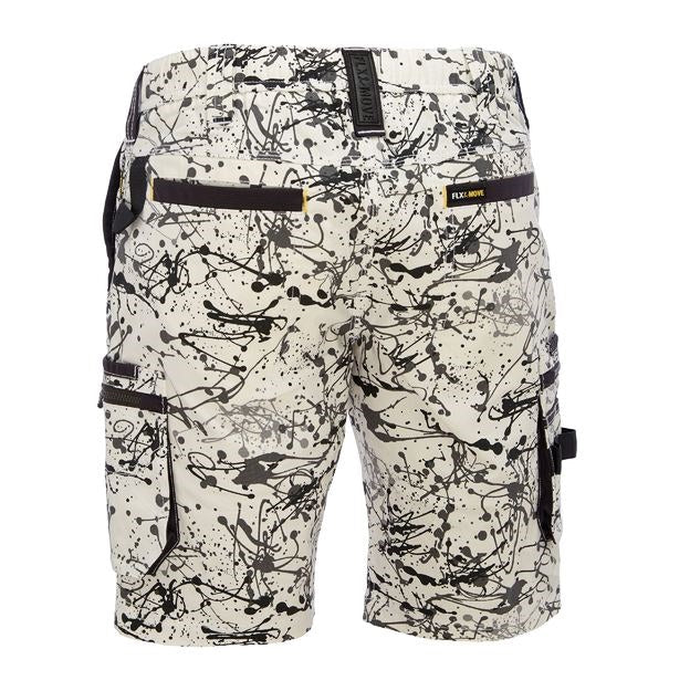 Bisley BSHC1337 Flex and Move Stretch Canvas Camo Cargo Short - Limited Edition