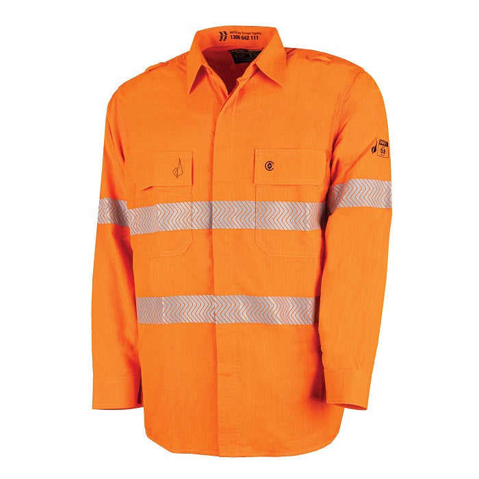 Bool BW1505T1 Lightweight PPE1 FR Shirt With Segmented FR Reflective Tape