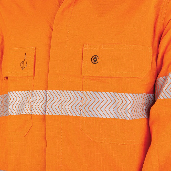 Bool BW1595T1 Regular Weight PPE2 FR Shirt With Segmented FR Reflective Tape