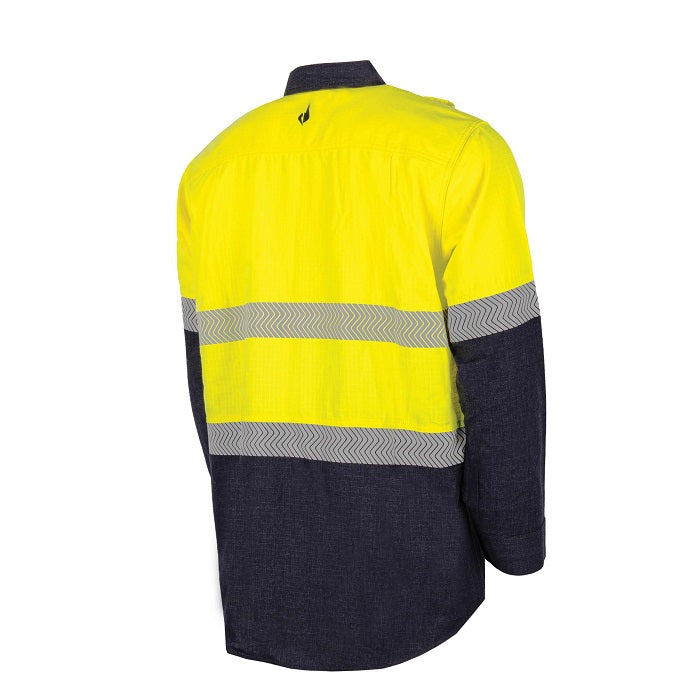 Bool BW2595T1 Regular Weight PPE2 Two Tone FR Shirt With Segmented FR Reflective Tape