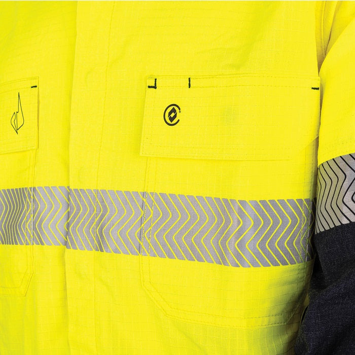 Bool BW2595T1 Regular Weight PPE2 Two Tone FR Shirt With Segmented FR Reflective Tape